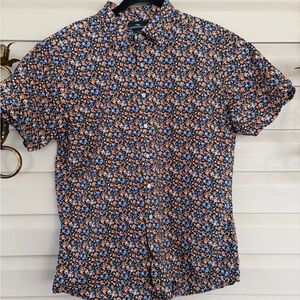 Rodd & Gunn Blue and Orange Floral Men's Shirt